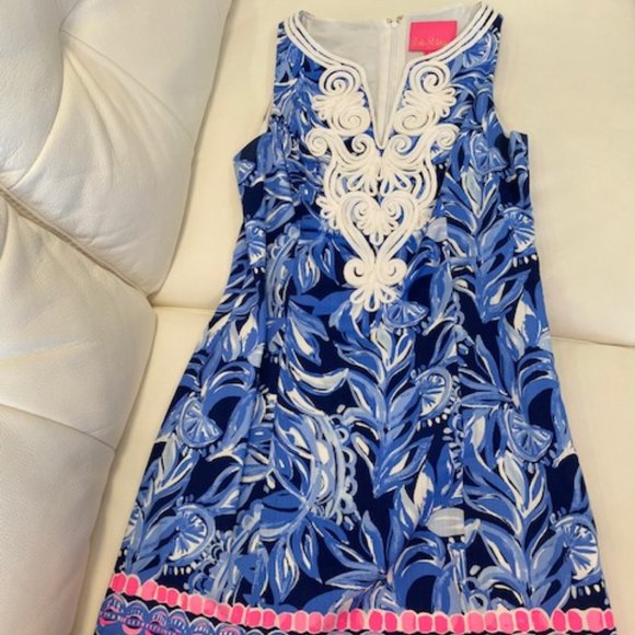 Gabby Stretch Shift in High Tide Navy - Picture 3 of 4